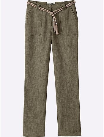 Pantalon léger avec ceinture élastique et poches avant - Taille courte - Witt