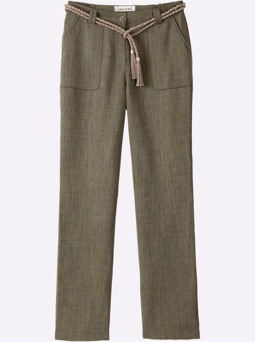 Pantalon léger avec ceinture élastique et poches avant - Taille courte - Witt - Kiabi Pantalon léger avec ceinture élastique et poches avant - Taille courte - Witt - Kiabi