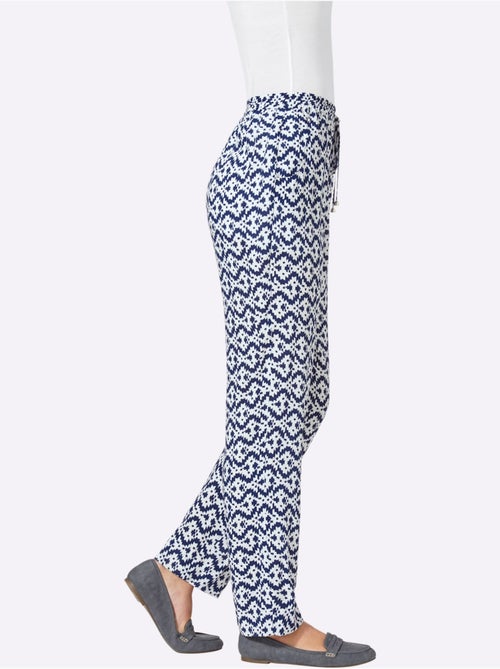 Pantalon léger avec ceinture élastique et poches pratiques - taille courte - moda vilona - Kiabi Pantalon léger avec ceinture élastique et poches pratiques - taille courte - moda vilona - Kiabi