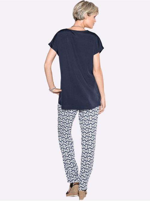 Pantalon léger avec ceinture élastique et poches pratiques - taille courte - moda vilona - Kiabi Pantalon léger avec ceinture élastique et poches pratiques - taille courte - moda vilona - Kiabi