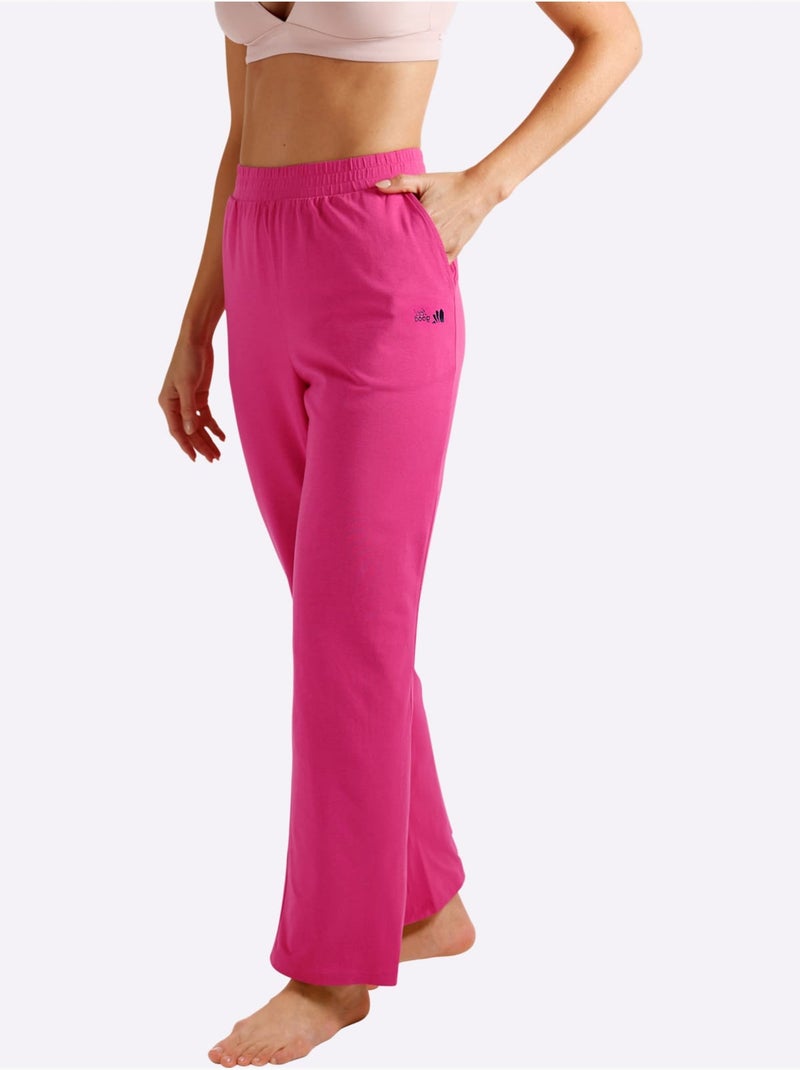Pantalon léger avec jambes droites et poches latérales - taille standard - witt Rose fushia - Kiabi