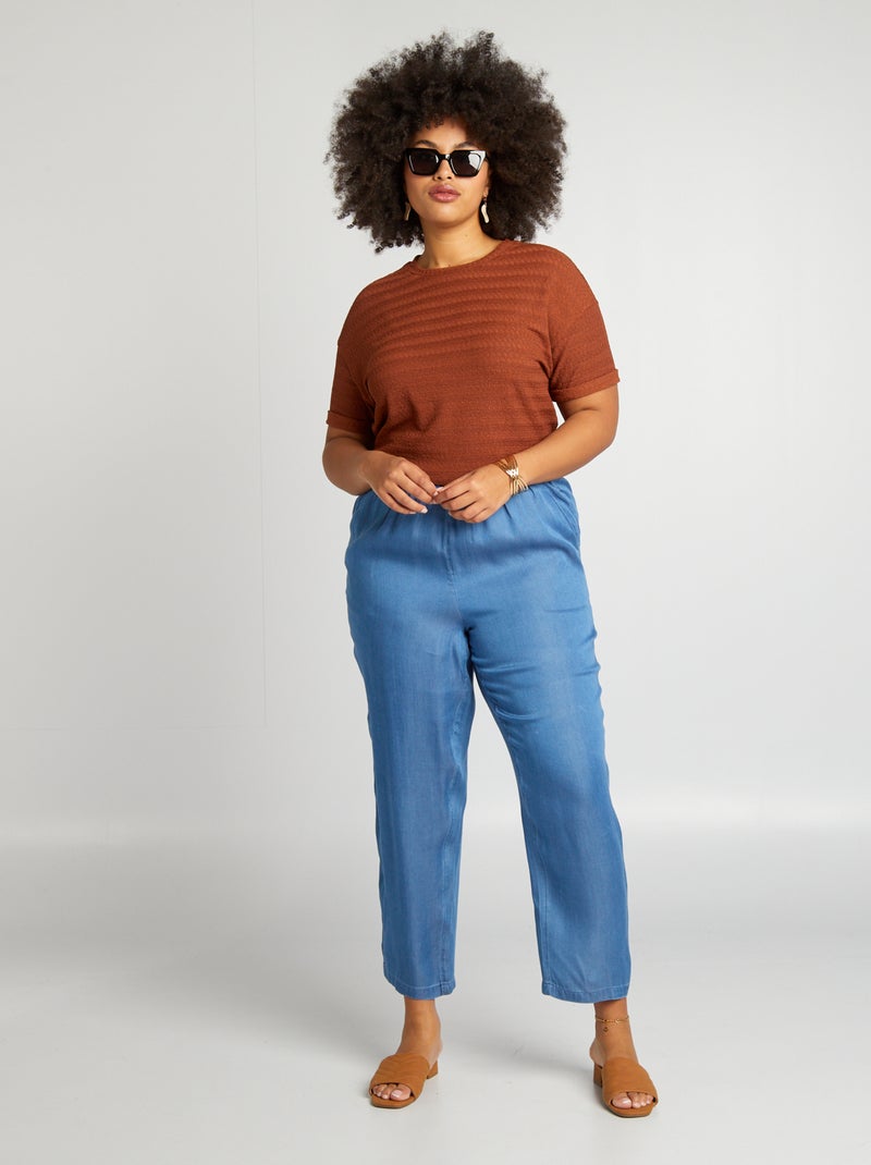 Pantalon léger Bleu - Kiabi