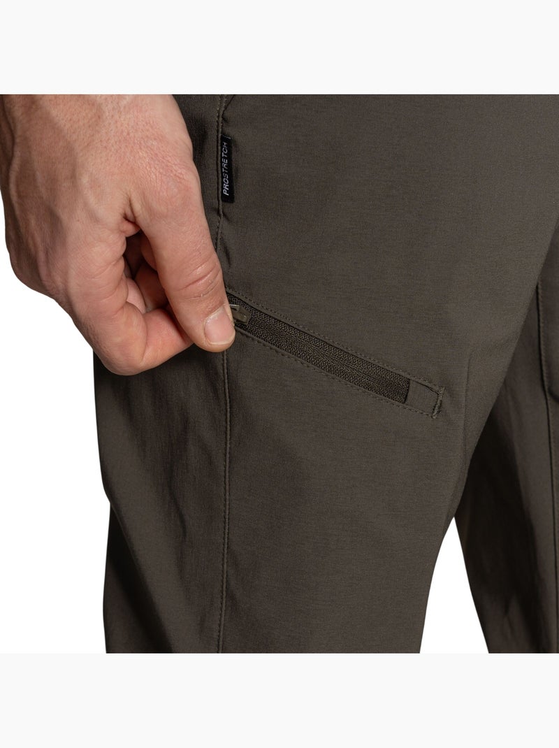Pantalon léger et uni à taille mi-haute semi-élastiquée kiwi pro - craghoppers Vert kaki - Kiabi