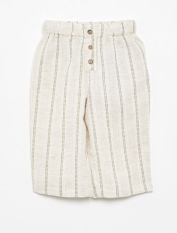 Pantalon léger rayé