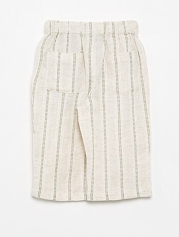 Pantalon léger rayé