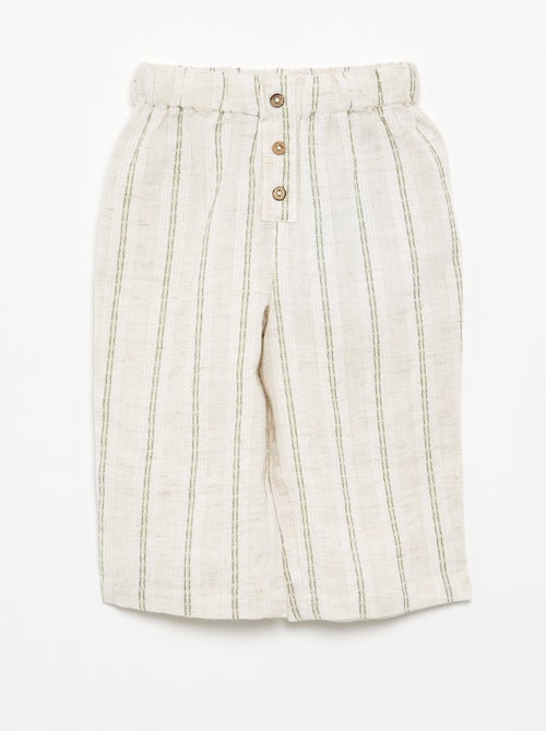 Pantalon léger rayé - Kiabi Pantalon léger rayé - Kiabi