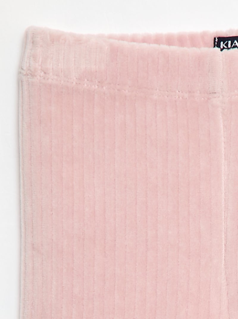 Pantalon legging en velours Violet - Kiabi