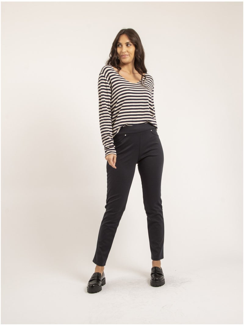 Pantalon legging EPLUME Bleu marine - Kiabi