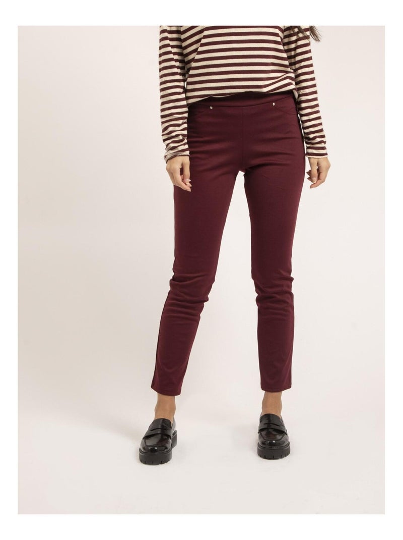 Pantalon legging EPLUME Bordeaux - Kiabi