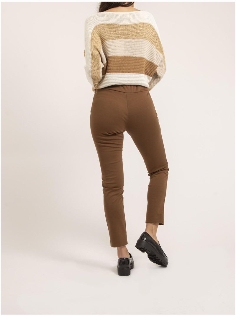 Pantalon legging EPLUME Marron - Kiabi