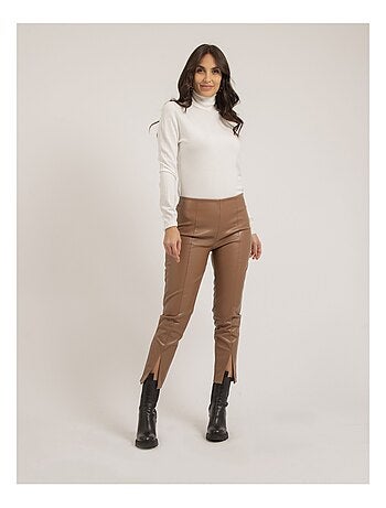 Pantalon legging simili cuir ELENA