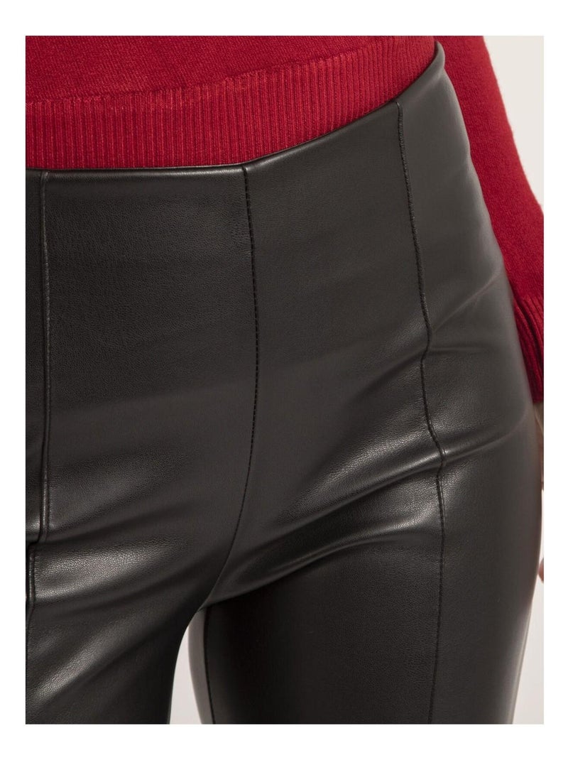 Pantalon legging simili elena Noir - Kiabi