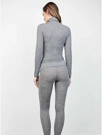 Pantalon legging thermique léger avec double ceinture