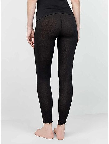 Pantalon legging thermique léger avec double ceinture