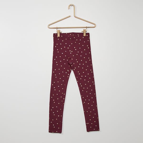 legging violet fille