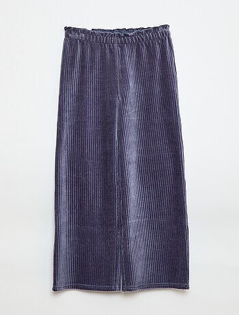 Pantalon legging wide leg en velours côtelé