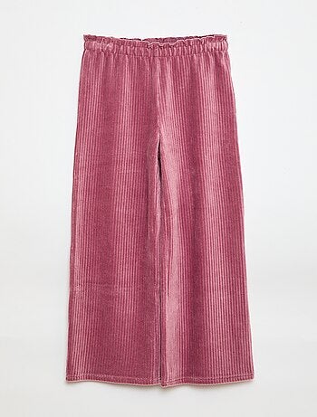 Pantalon legging wide leg en velours côtelé