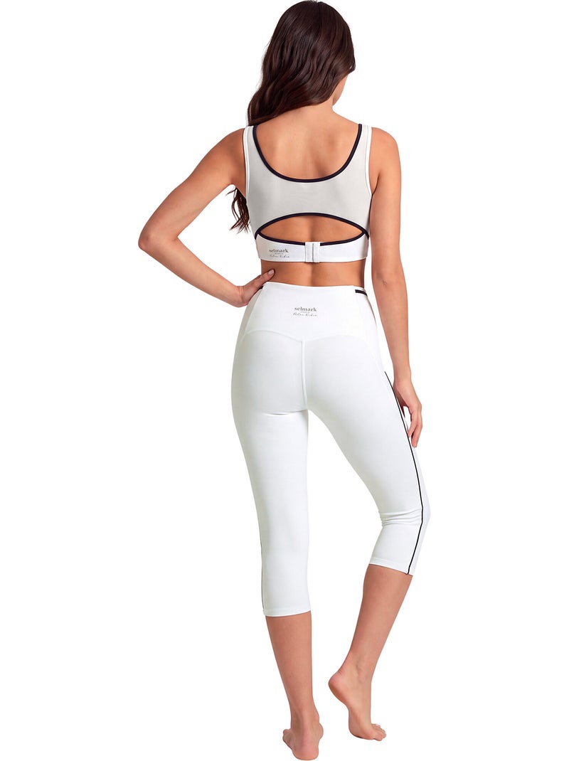 Pantalon leggings court de sport st8 Blanc - Kiabi