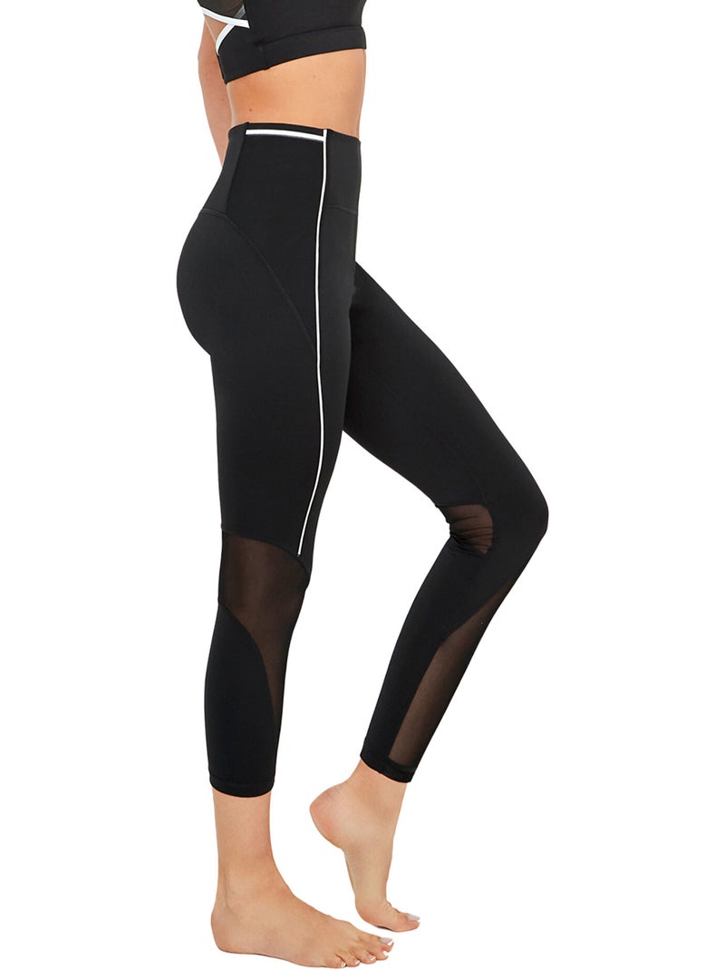 Pantalon leggings long de sport tech st8 Noir - Kiabi