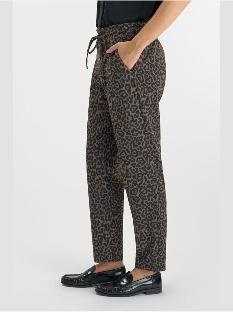 Pantalon LEOPA droite 'Le Temps Des Cerises' Marron - Kiabi