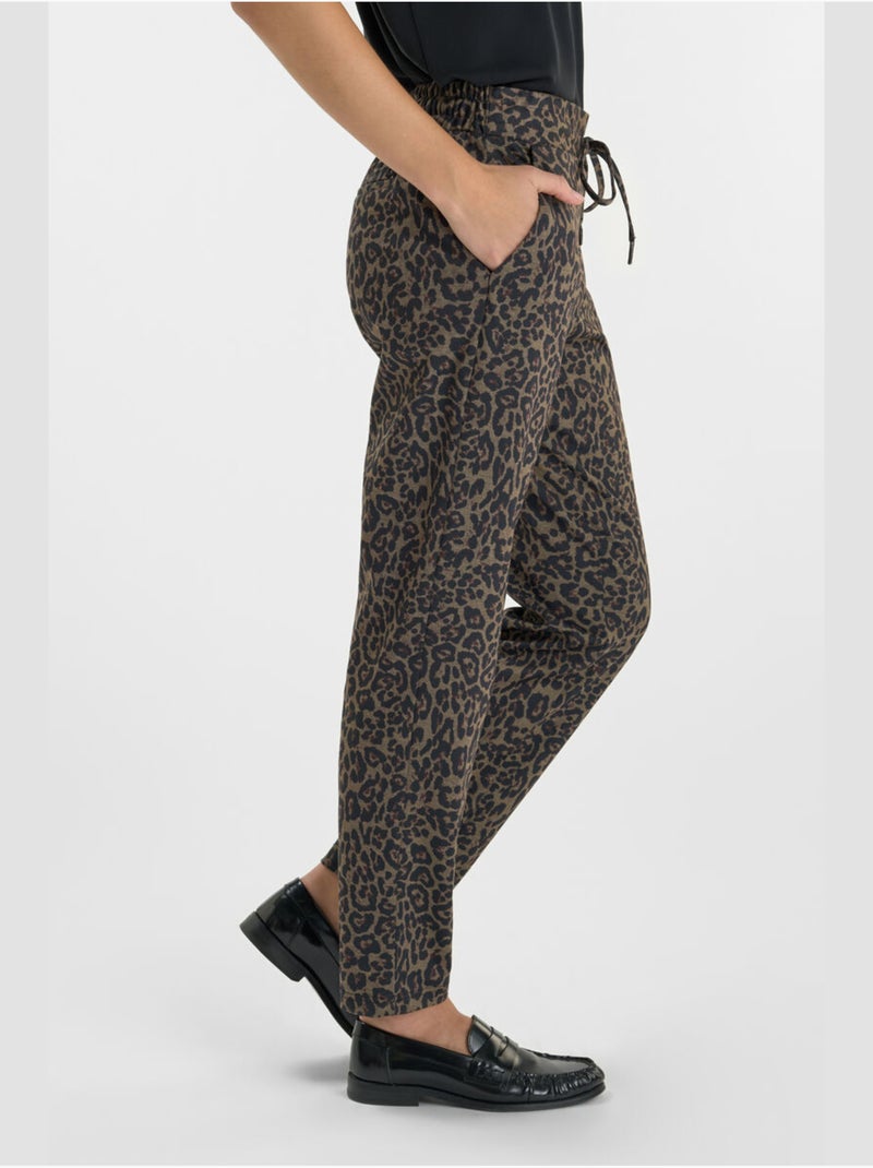 Pantalon LEOPA droite 'Le Temps Des Cerises' Marron - Kiabi