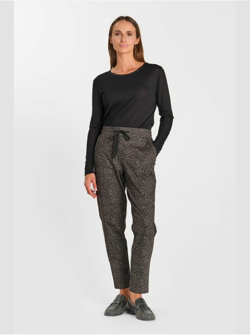 Pantalon lexa jogpant 'le temps des cerises' Marron - Kiabi