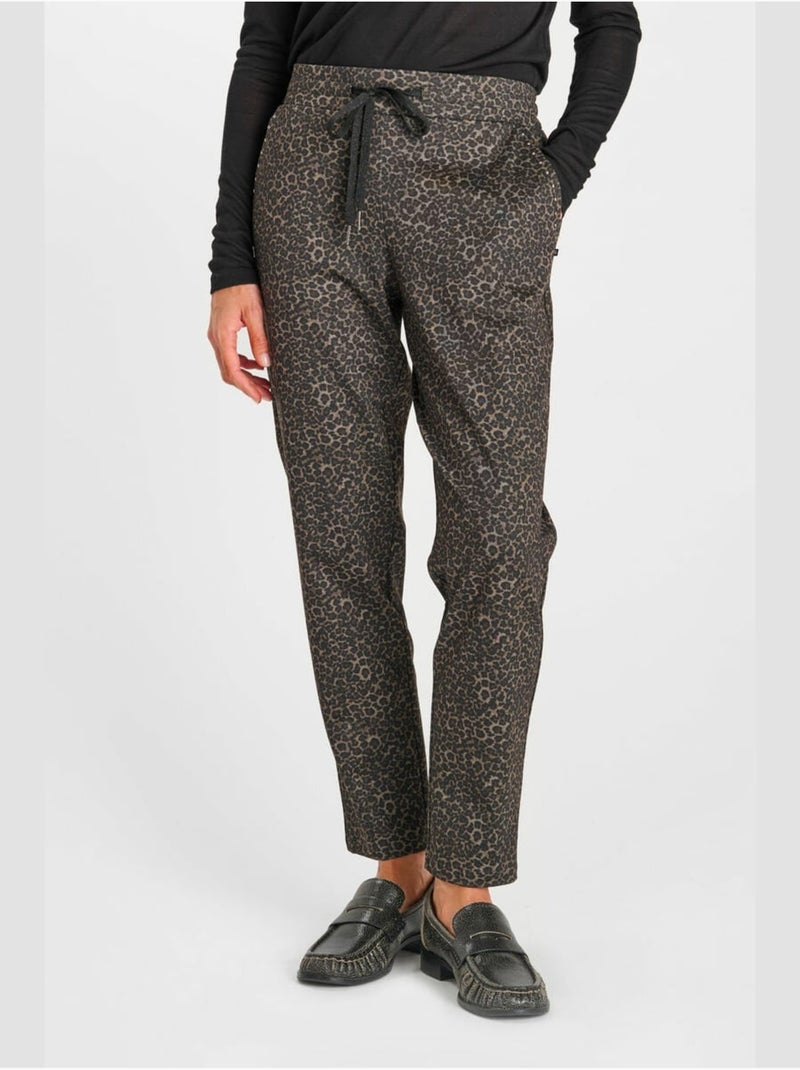Pantalon lexa jogpant 'le temps des cerises' Marron - Kiabi