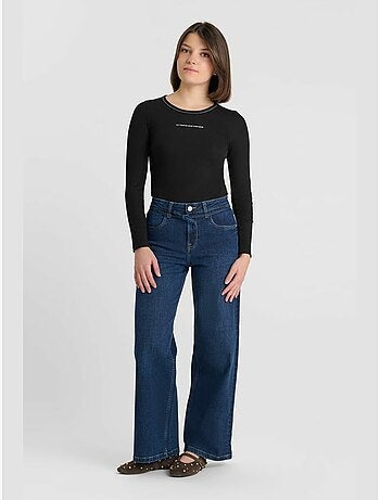 Pantalon lexygi loose, large en jeans 'le temps des cerises'