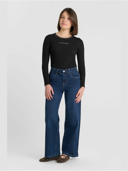 Pantalon lexygi loose, large en jeans 'le temps des cerises' - Kiabi Pantalon lexygi loose, large en jeans 'le temps des cerises' - Kiabi