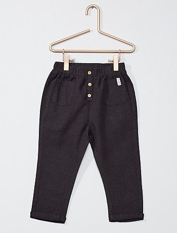 Pantalon lin et coton