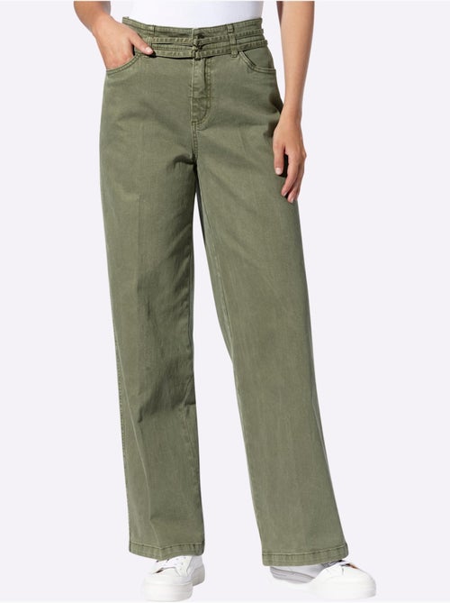 Pantalon Livré Avec Ceinture - Taille Standard - Helline - Kiabi