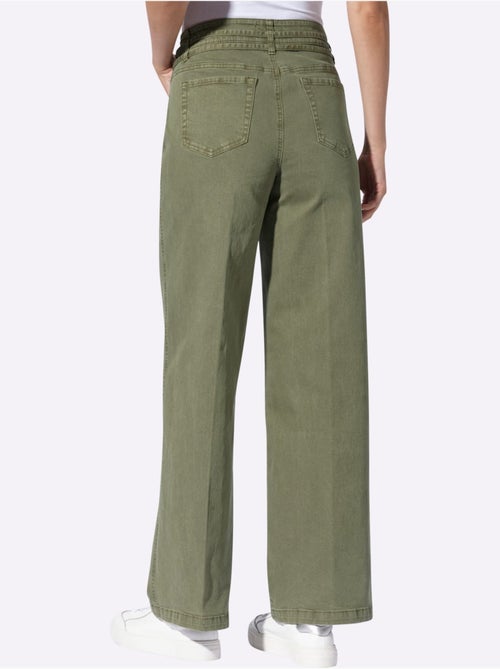 Pantalon Livré Avec Ceinture - Taille Standard - Helline - Kiabi