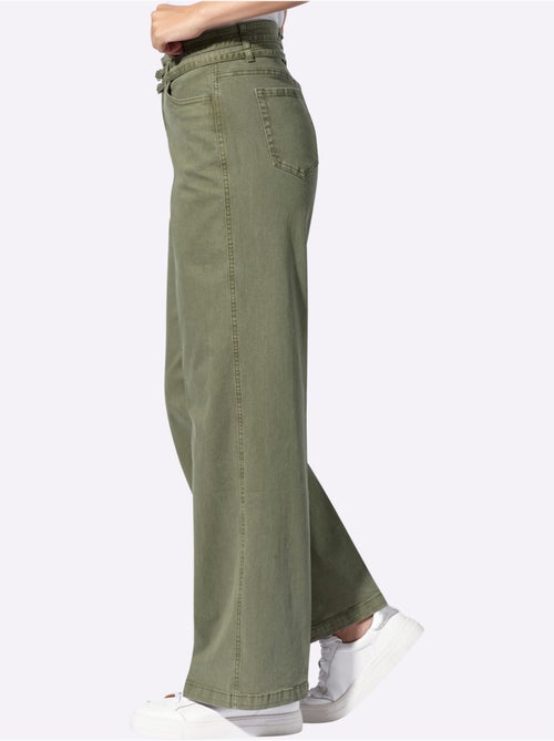 Pantalon Livré Avec Ceinture - Taille Standard - Helline - Kiabi