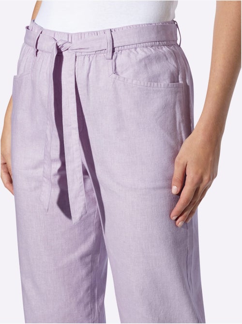 Pantalon Livrée Avec La Ceinture à Nouer - Taille Standard - Helline - Kiabi