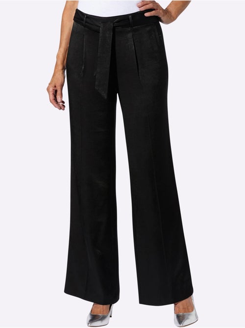 Pantalon Livrée Avec La Ceinture à Nouer - Taille Standard - Moda Vilona - Kiabi Pantalon Livrée Avec La Ceinture à Nouer - Taille Standard - Moda Vilona - Kiabi