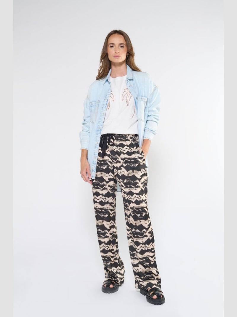 Pantalon LOMY droite 'Le Temps Des Cerises' Noir - Kiabi