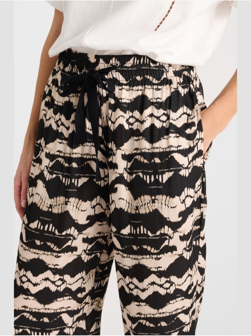Pantalon lomy droite 'le temps des cerises' Noir - Kiabi