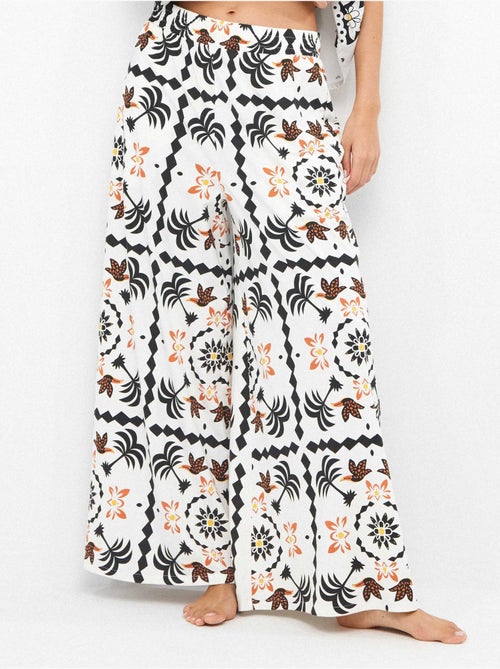 Pantalon long à imprimé tropical - Kiabi Pantalon long à imprimé tropical - Kiabi