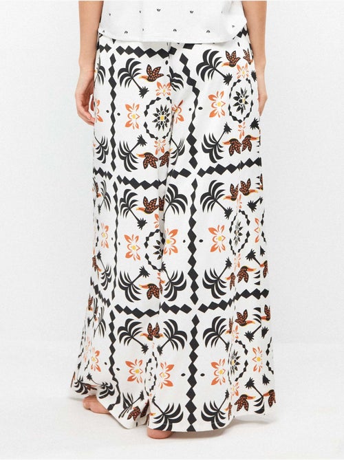 Pantalon long à imprimé tropical - Kiabi Pantalon long à imprimé tropical - Kiabi
