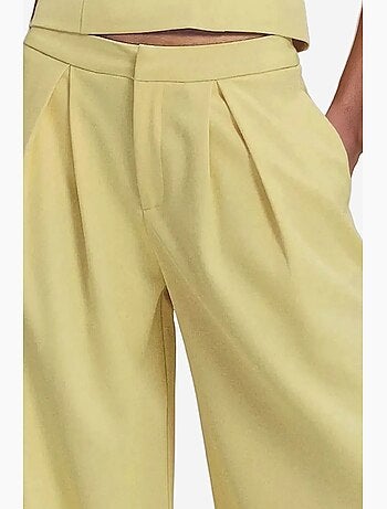 Pantalon long à jambes larges plissées hiccup