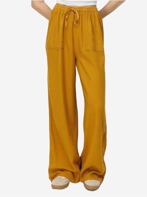 Pantalon long à taille élastique et jambe droite pour femme mixray - Kiabi Pantalon long à taille élastique et jambe droite pour femme mixray - Kiabi