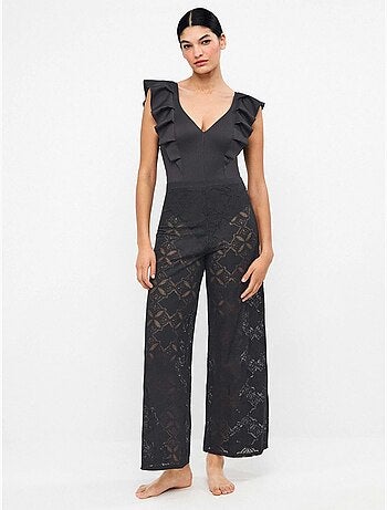 Pantalon long avec transparences édition beach party