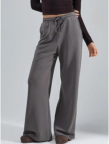 Pantalon long côtelé à taille élastiquée avec cordon de serrage busem