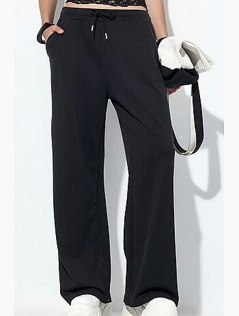 Pantalon long côtelé à taille élastiquée avec cordon de serrage busem