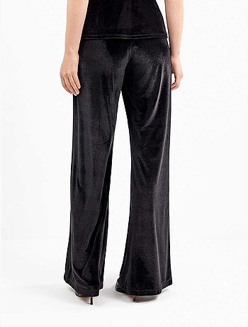 Pantalon long en velours élastique avec design élégant