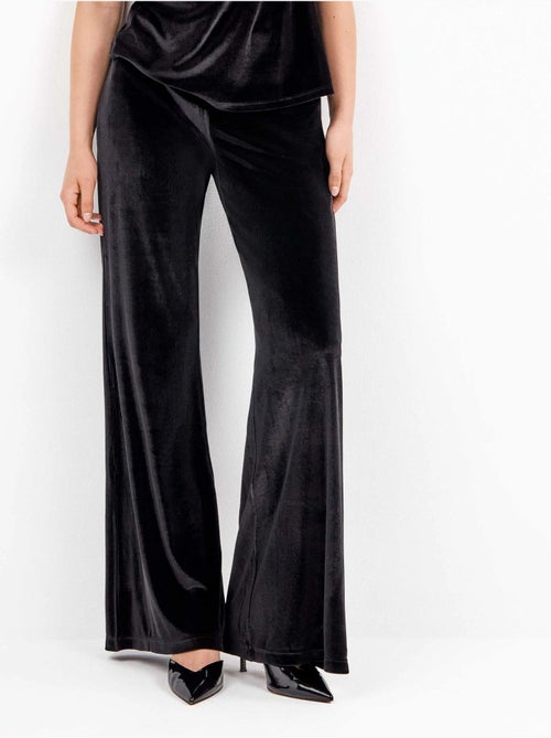 Pantalon long en velours élastique avec design élégant - Kiabi