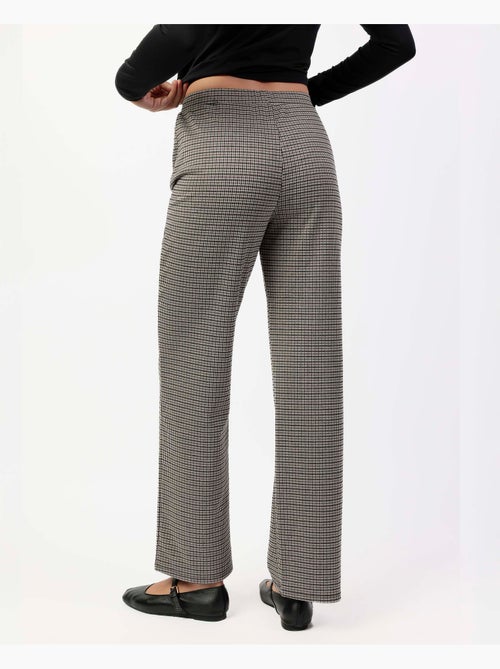 Pantalon long extensible à micro-carreaux pour femme ADMAS - Kiabi Pantalon long extensible à micro-carreaux pour femme ADMAS - Kiabi