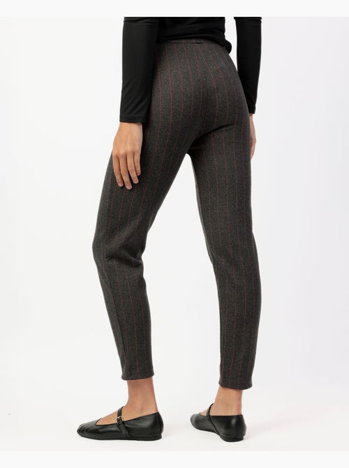 Pantalon long extensible à rayures pour femme ADMAS - Kiabi Pantalon long extensible à rayures pour femme ADMAS - Kiabi