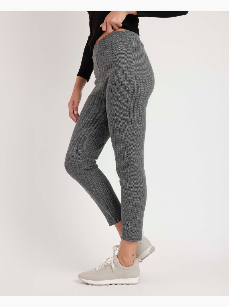 Pantalon long extensible Spiga pour femme ADMAS Gris - Kiabi