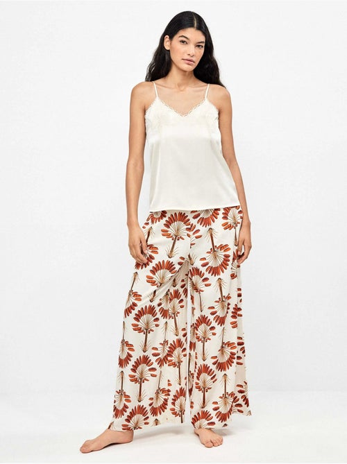 Pantalon long jambe large imprimé palmiers - Kiabi Pantalon long jambe large imprimé palmiers - Kiabi